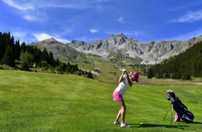 FP Events | Golf de Courchevel/Julien Ruffier Lanche, golfeuse en montagne